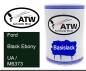 Preview: Ford, Black Ebony, UA / M6373: 500ml Lackdose, von ATW Autoteile West.
